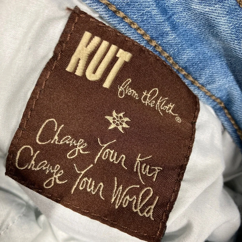 Kut from the Kloth Toothpick Skinny Jeans Women 20W‎ Light Wash Distressed Denim